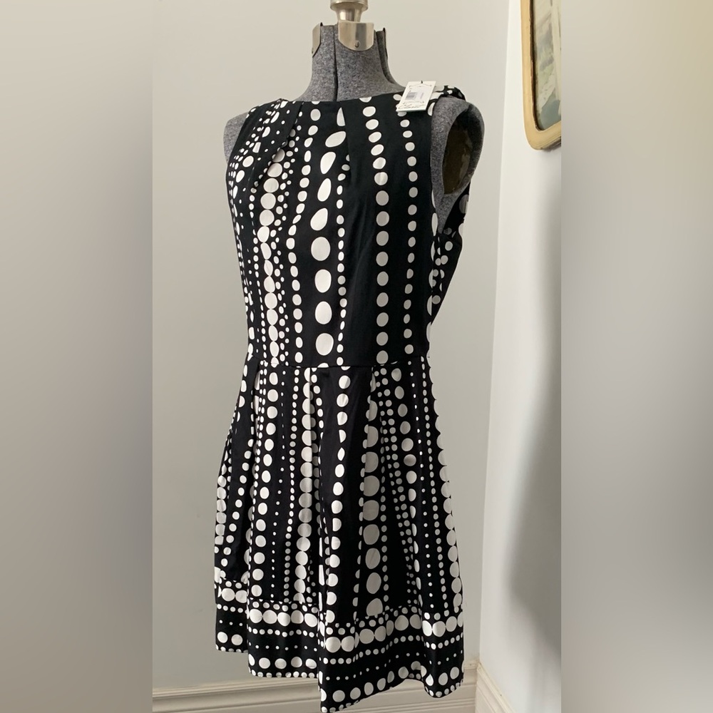 NWT Polka Dot Fit and Flare Dress size UK 16=US 12